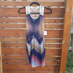 City Studio Navy and Coral Dress (size 1)